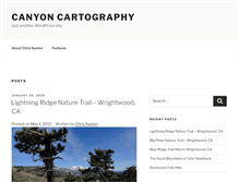 Tablet Screenshot of canyoncartography.com